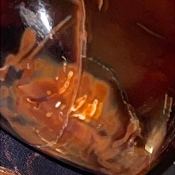 Heart-Shaped Brown Glass Accent NFS reserved - Picture 3 of 9